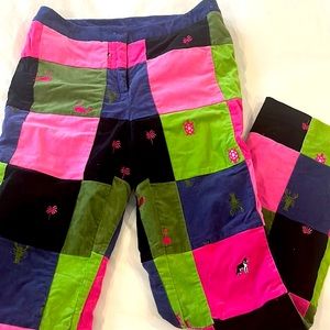 Rare, Fabulous Lilly Pulitzer Patchwork Courderoy Pants!